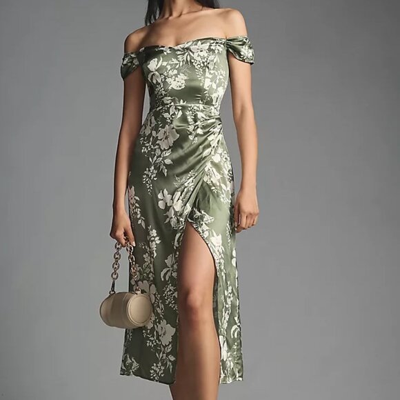 Reformation Dresses & Skirts - Reformation Genesis Silk Dress in Willow Size 0